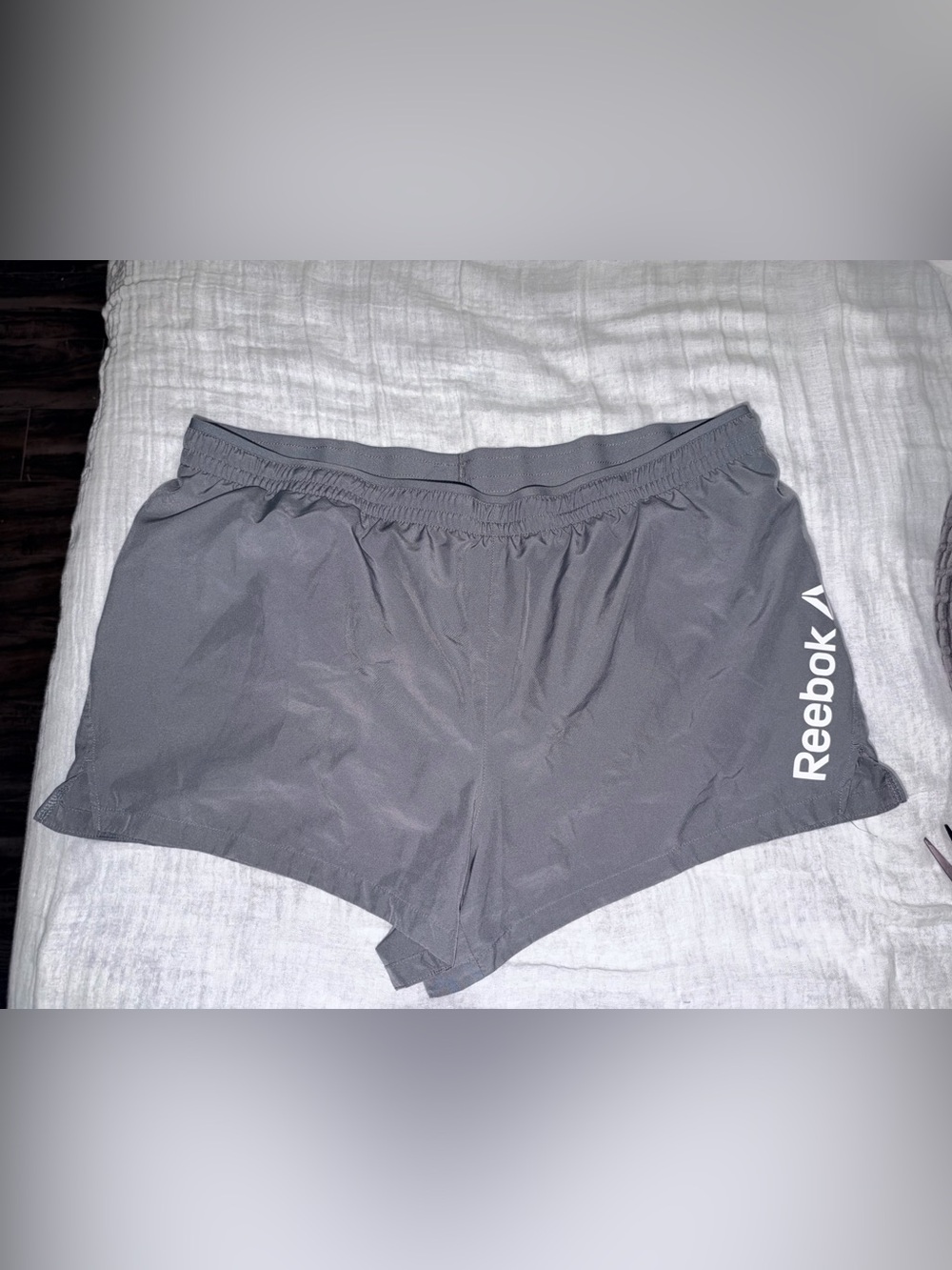 Reebok Women's Charcoal Gray Athletic Shorts
